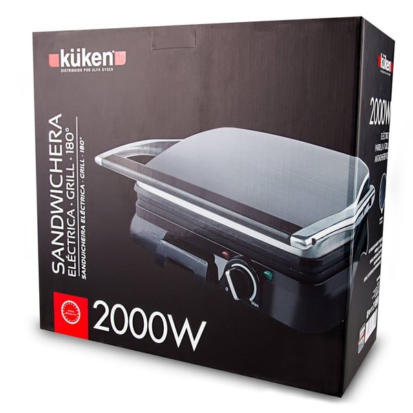 Miniatyrbillede 4 af 4: Küken 33692 sandwichtoaster 2000 W Sort