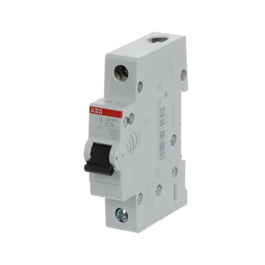 Miniatyrbillede 3 af 3: ABB SH201-C16 kredsløbsafbryder Miniature strømafbryder Type C 1