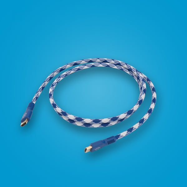 Blade Gaming FT0031 HDMI-kabel 1,5 m HDMI Type A (Standard) Blå, Hvid