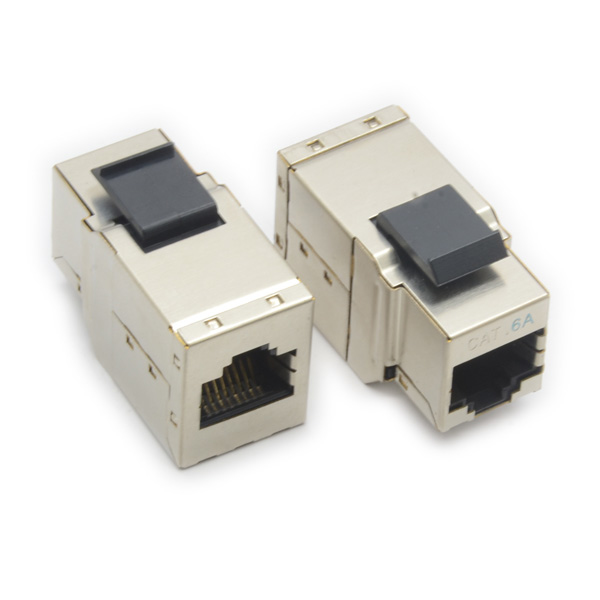 ROLINE Cat.6a Keystone Modular Coupler, shielded nätverkskablar Silver