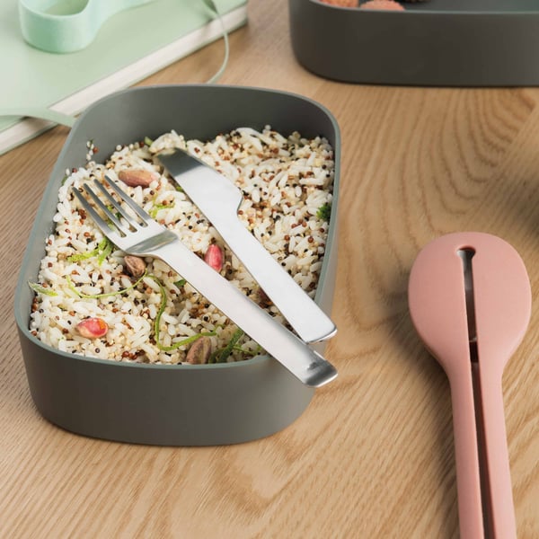 Miniatyrbillede 4 af 5: BergHOFF Leo 3950126 madkasse Frokostbokssæt 1,6 L Grå 2 stk