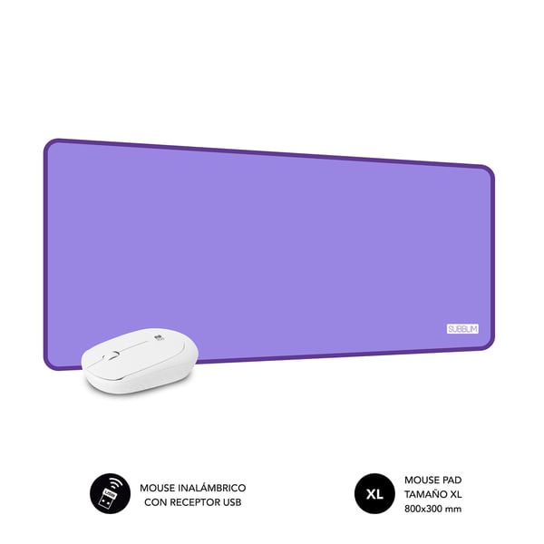 Pikkukuva 6 / 6: SUBBLIM SUBMP-03HP002 hiirimatto Purppura