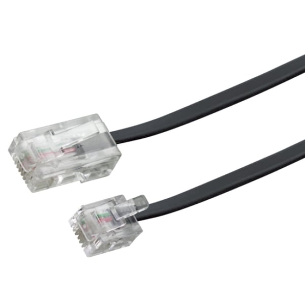 Miniatyrbillede 4 af 4: Schwaiger 3.0m RJ-11 - RJ-45 3 m Sort