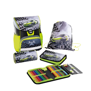 Eberhard Faber Race Car skolväskekombination Multifärg