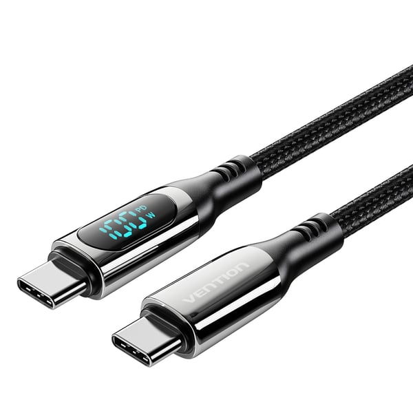 Miniatyrbillede 1 af 5: Vention TAYBAV USB-kabel USB 2.0 1,2 m USB C 0,48 Gbit/sek. 100 W Sort