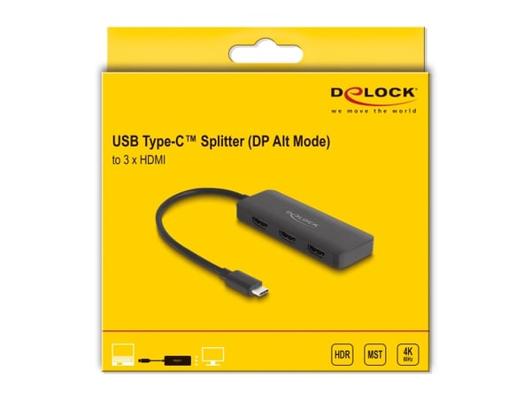 DeLOCK 88040 keskitin Musta