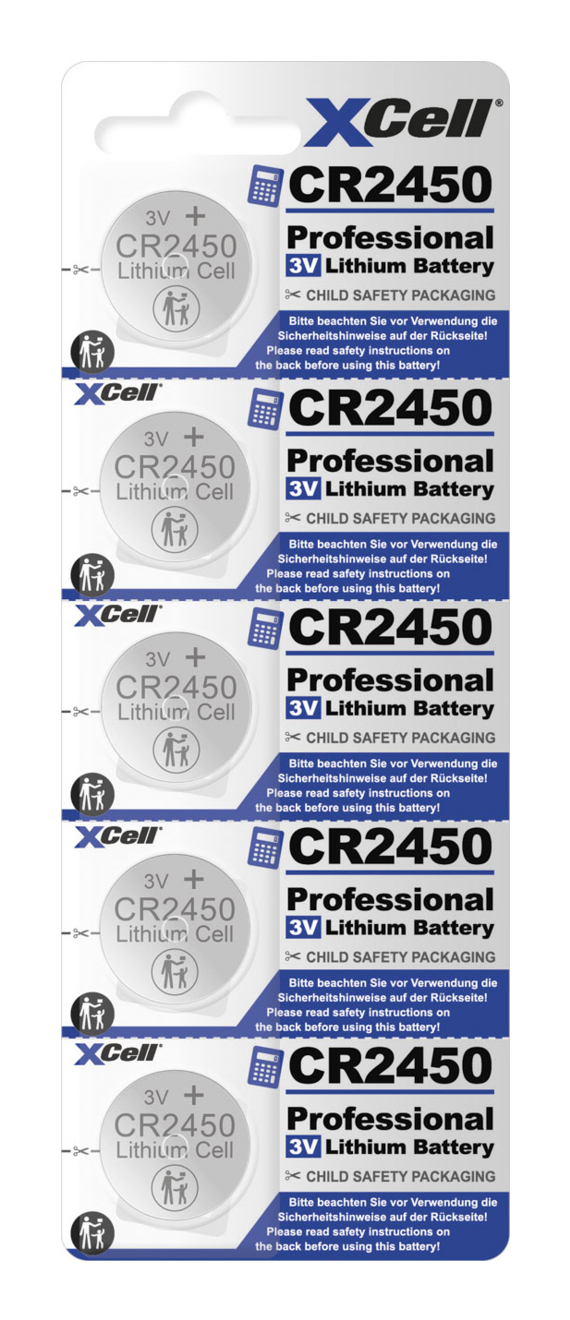 Miniatyrbillede 2 af 2: XCell 145594 husholdningsbatteri Engangsbatteri CR2450 Lithium