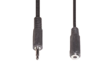 e+p B 125 lydkabel 3 m 3.5mm Sort