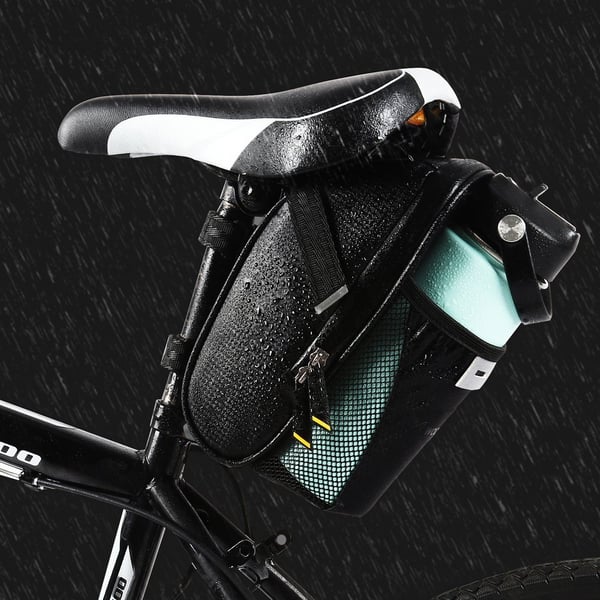 Miniatyrbillede 13 af 18: Wozinsky WBB20BK Sadel Cykeltaske 1,5 L Nylon Sort