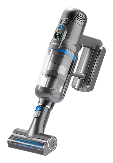 Puppyo T12 Pure 2-i-1 stangstøvsuger Batteri Dry HEPA Poseløs 535 W Blå, Grå