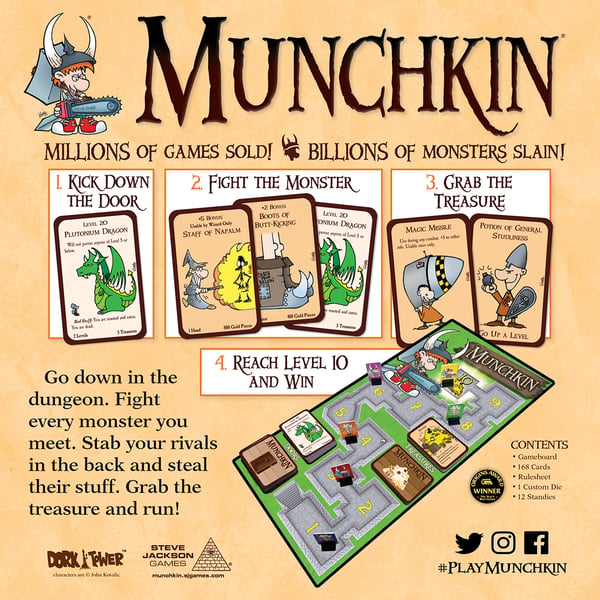 Munchkin Deluxe Kortspil Rollespil