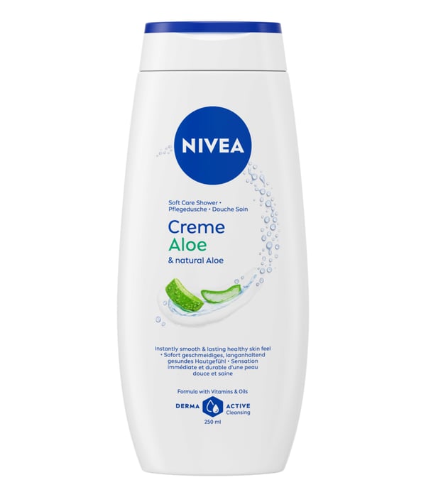 Miniatyrbillede 1 af 3: NIVEA Creme Aloe 250 ml Badesæbe Kvinder Krop Aloe vera