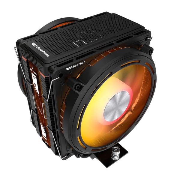 Miniatyrbillede 1 af 10: darkFlash DS-E400PLUS-B-HQ1 Computerkølesystem Processor Luftkøler 12 cm Sort 1 stk