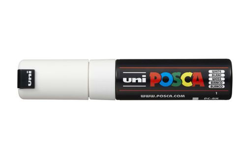 POSCA PC-8K Vit 1 styck