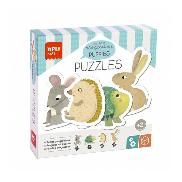 APLI Kids 19439 puslespil 12 stk Dyr
