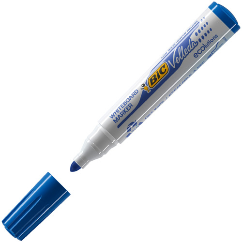 BIC Whiteboard Velleda ECOlutions 1701 märkpennor 12 styck Blå BIC Whiteboard Velleda ECOlutions 1701 märkpennor 12 styck Blå