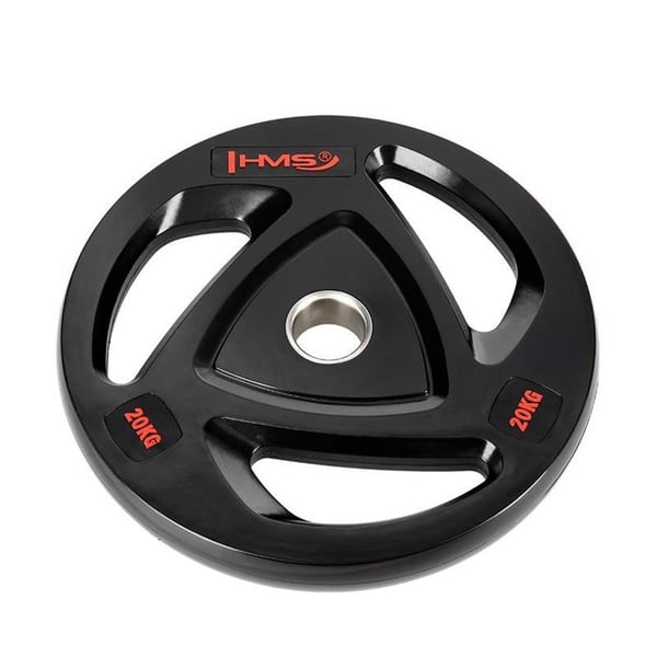 HMS Fitness TOX20 1 stk Olympic Gummibelagt vægtskive