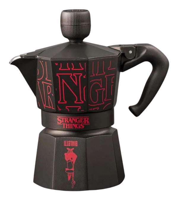 Bialetti Stranger Things Moka gryde Sort, Rød