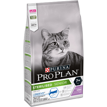 Miniatyrbild 2 av 2: Purina Sterilised Senior torrfoder till katt 1,5 kg Vuxen Kalkon
