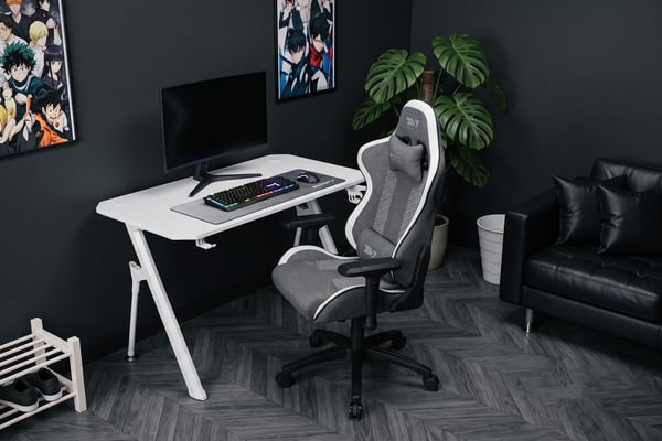DRIFT DR190 PC gamingstol Polstret sæde Sort, Hvid