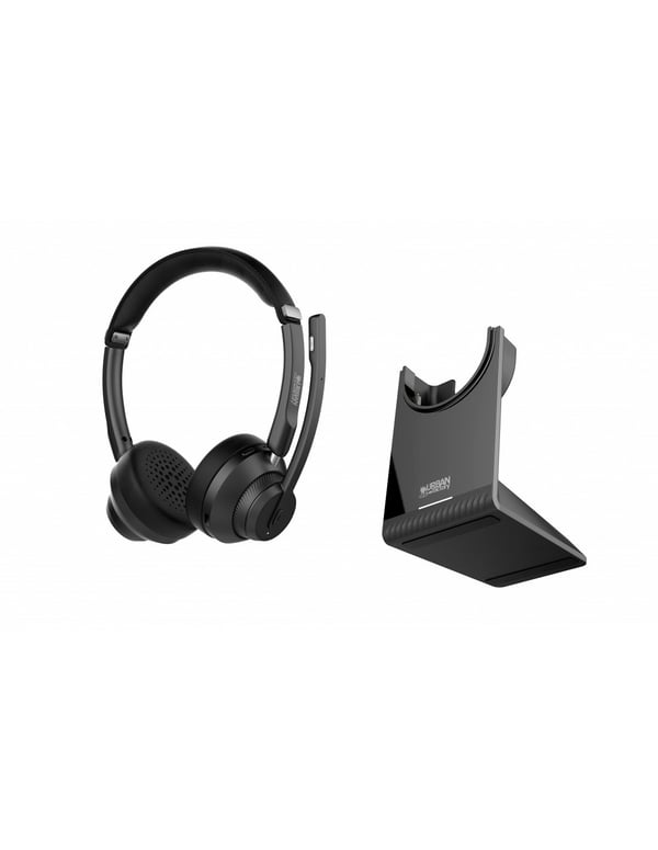 Urban Factory MOVEE PRO Kuulokkeet Langaton Pääpanta Pelaaminen USB Type-C Bluetooth Latausteline Musta