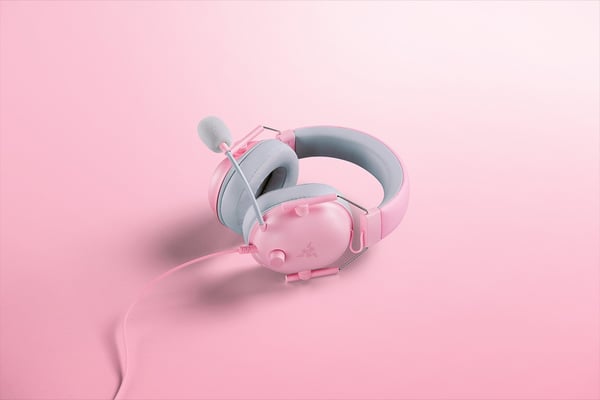 Razer Blackshark V2 X Headset Ledningsført Spil Lyserød