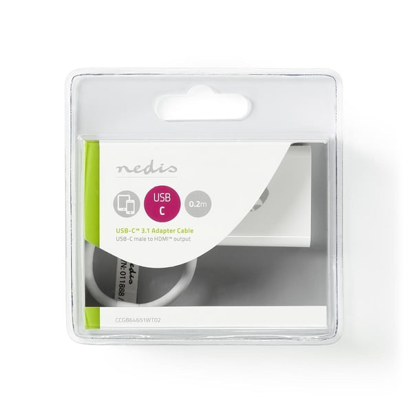 Nedis CCGB64651WT02 USB-grafikadapter 3840 x 2160 pixlar Vit