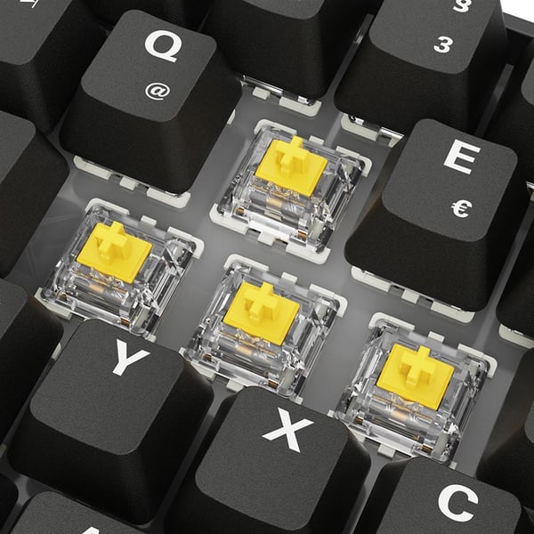 Miniatyrbillede 7 af 11: Sharkoon Skiller SGK50 S4 Gen2 PBT sort DE-Layout Gateron G Pro 3.0