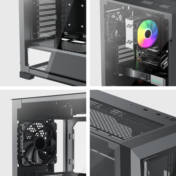 Miniatyrbillede 12 af 12: Xilence XG151 Midi Tower Sort
