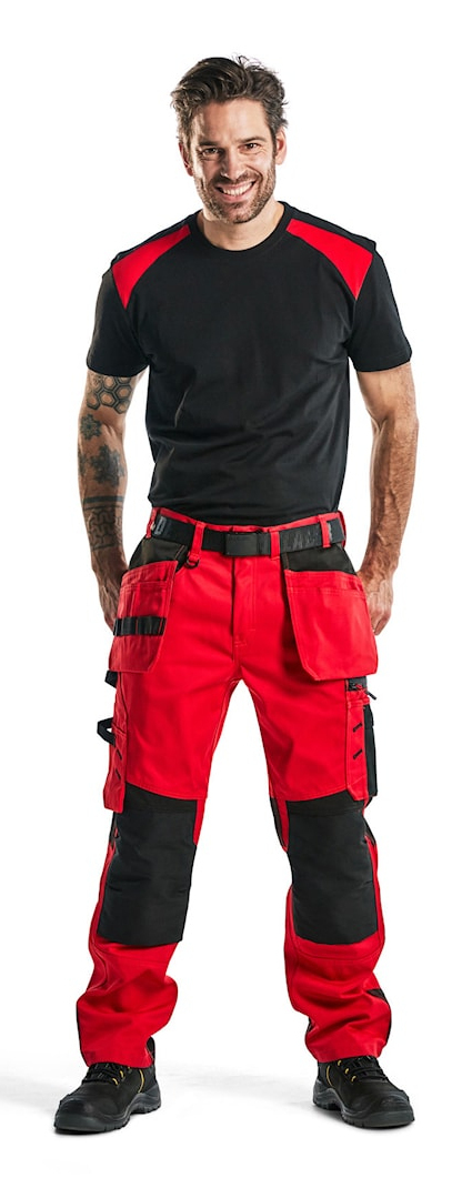 Blakläder 155518605699 Bukser Sort, Rød