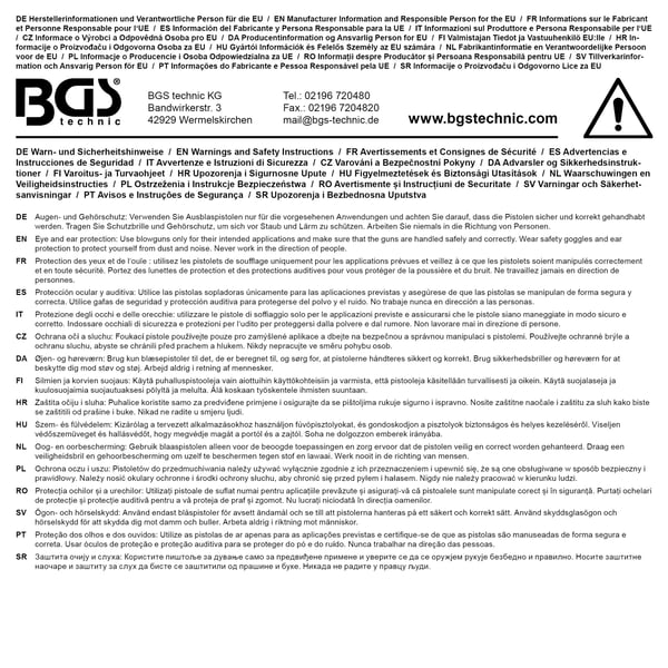 BGS technic Air Blow Gun with Flow Regulator