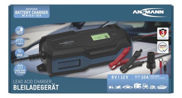 Miniatyrbild 2 av 16: Ansmann 1001-0146 fordonsbatteriladdare 6 - 14 V Svart