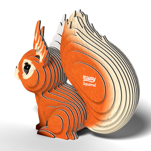Eugy Squirrel 3D puslespil 7 stk Dyr