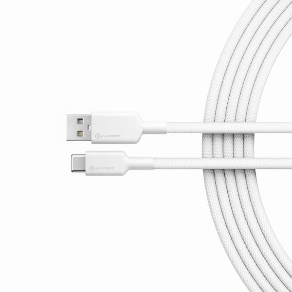 Miniatyrbillede 1 af 3: ALOGIC ELPCA201-WH USB-kabel USB 2.0 1 m USB A USB C 0,48 Gbit/sek. Hvid