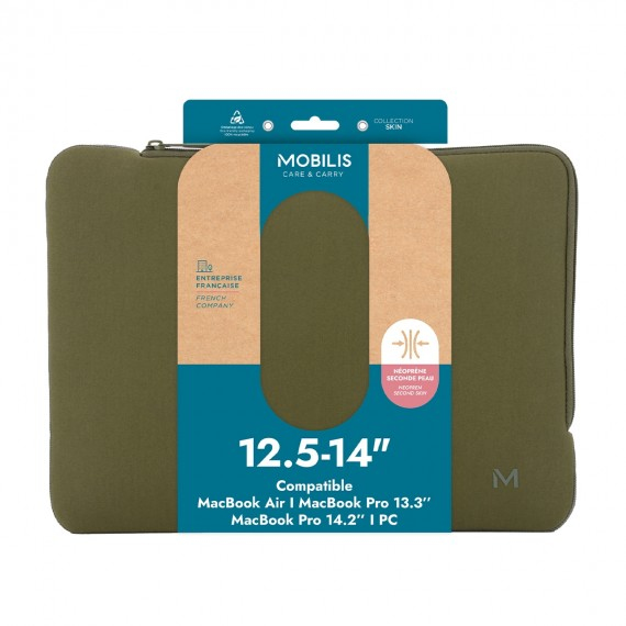 Miniatyrbillede 4 af 5: Mobilis 049020 taske og etui til laptop 36,1 cm (14.2") Mappe Grøn, Grå