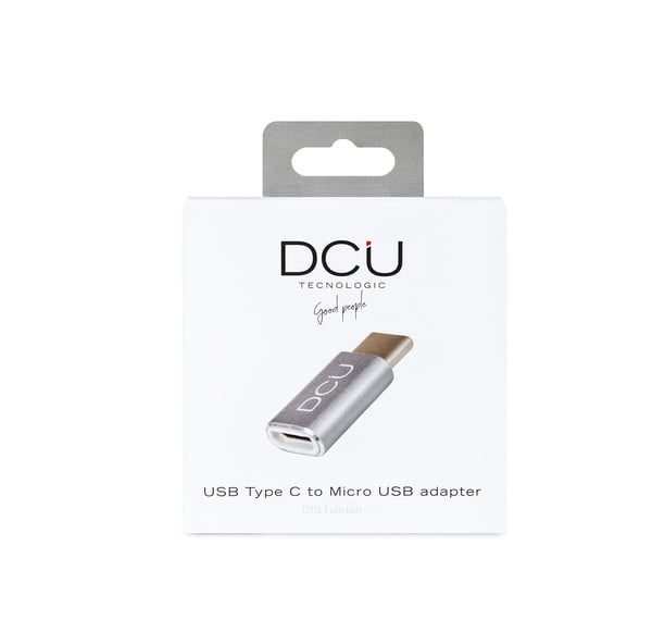 DCU Advance Tecnologic 30402025 kabel kønsskifter USB C Micro-USB A Grå