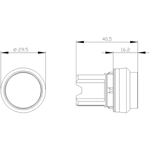 Miniatyrbild 2 av 4: Siemens 3SU1000-0BB20-0AA03SU10000BB200AA0 Drucktaster 22mm rund tryckknappspaneler