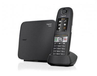 Gigaset E630 DECT-telefon Namn och uppringnings-ID Svart