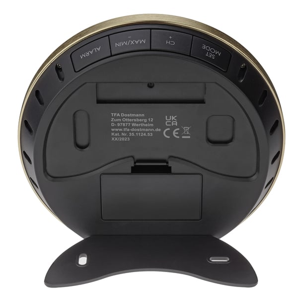 TFA-Dostmann 35.1124.53 digital vejrstation Guld Batteri