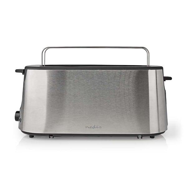 Nedis KABT310EAL brödrostar 6 1 skivor 1000 W Aluminium, Svart