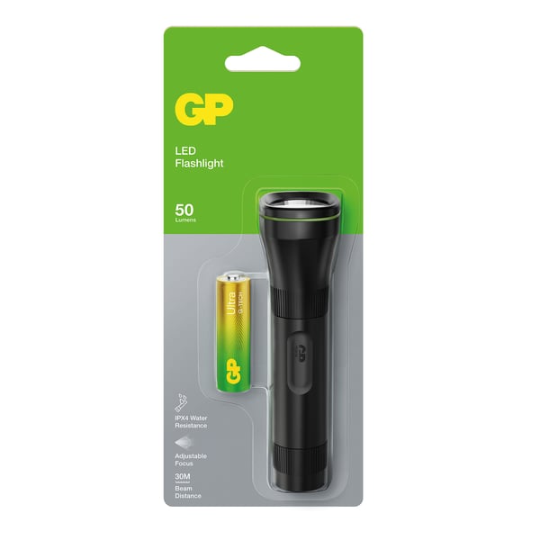 Pikkukuva 6 / 6: GP Lighting 450066 taskulamppu Musta Käsikokoinen taskulamppu