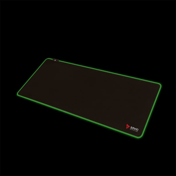 Savio LED EDITION Turbo Dynamic XL 900x400 RGB Pro Gaming Mousepad'900mm x 400mm Gaming musemåtte Sort