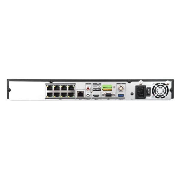Miniatyrbild 5 av 6: BCS BCS-V-NVR0802-A-8K-8P nätverksvideobandspelare (NVR)