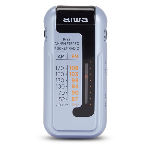 Aiwa R-22SL radio Bærbar Analog Sølv Aiwa R-22SL radio Bærbar Analog Sølv