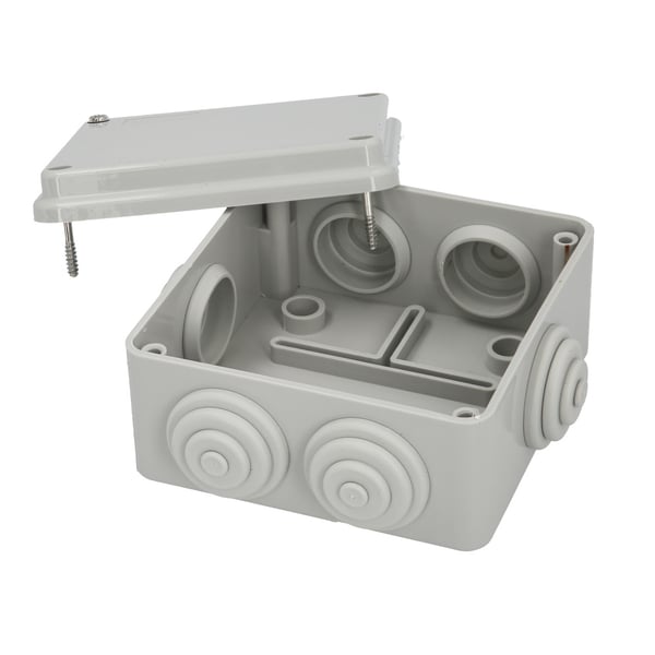 Wolfpack Caja Estanca Superfie Con Tornillos 100 x 100 x 50 mm.