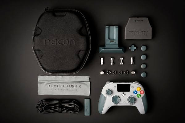 Miniatyrbillede 4 af 6: NACON Xbox REVOLUTION X Unlimited Anniversary Edition Hvid, Grå Bluetooth Gamepad Digital Xbox Series X, Xbox Series S, Xbox One X, Xbox One S, Xbox One, PC