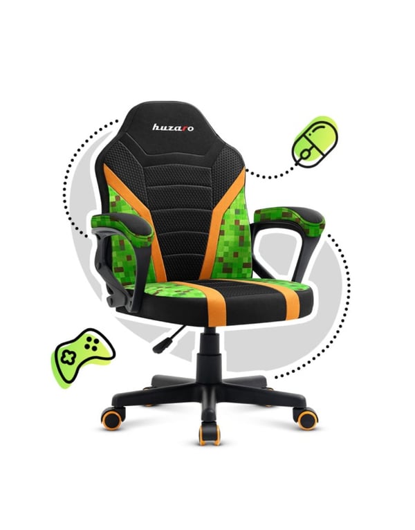 Huzaro Ranger 1.0 Pixel mesh Platt säte Nätryggstöd