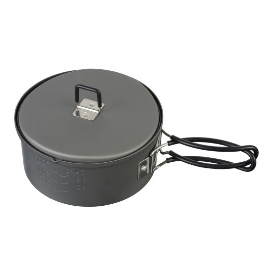 Miniatyrbillede 6 af 6: ESBIT PT1100HA camping køkkengrej Pot 1,1 L Aluminium, Sort