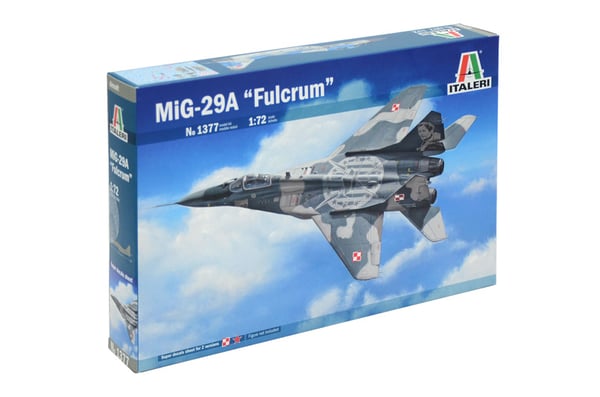 Miniatyrbillede 1 af 7: Italeri MIG 29A "Fulcrum" Model af fly Monteringssæt 1:72