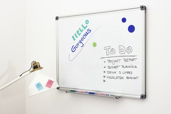Miniatyrbillede 5 af 6: Edding 250 Whiteboard speedmarker 4 stk Projektilspids Sort, Blå, Grøn, Rød